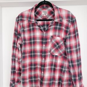 Aritzia/TNA Plaid Shirt SZ L